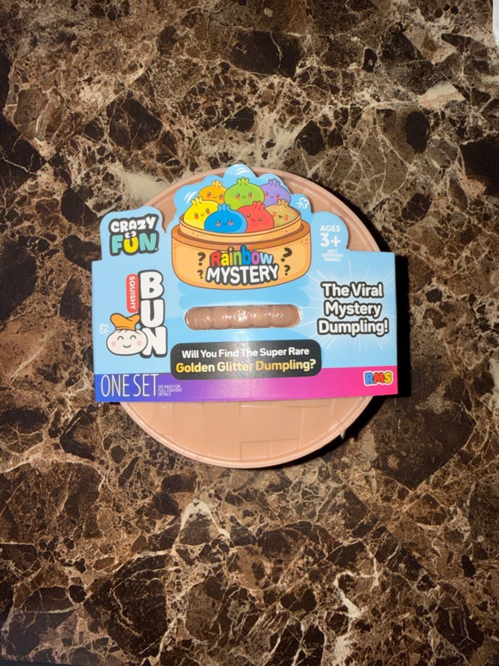 Rainbow Mystery Dumpling Toy Set - Pastel Blue & Pink Packaging